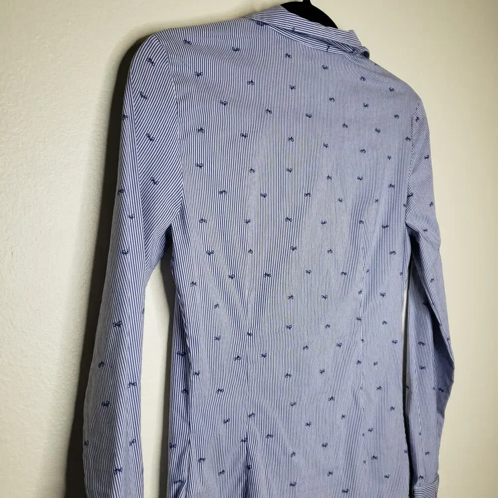 Zara Basic| Bicycle Pattern Button Down - Picture 4 of 14